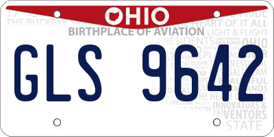 OH license plate GLS9642