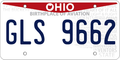 OH license plate GLS9662