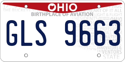 OH license plate GLS9663