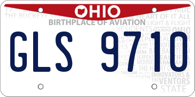 OH license plate GLS9710