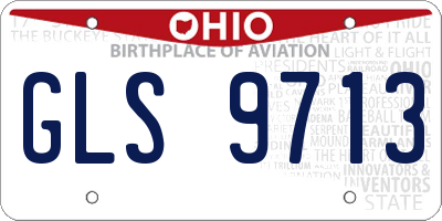 OH license plate GLS9713