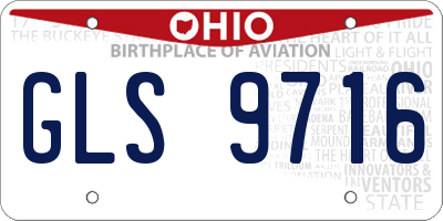 OH license plate GLS9716