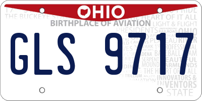 OH license plate GLS9717