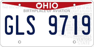 OH license plate GLS9719