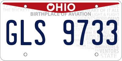 OH license plate GLS9733