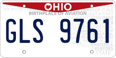 OH license plate GLS9761