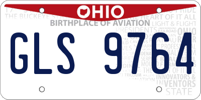 OH license plate GLS9764