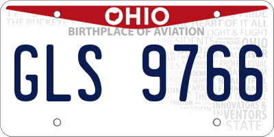 OH license plate GLS9766