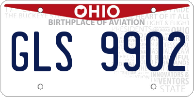 OH license plate GLS9902