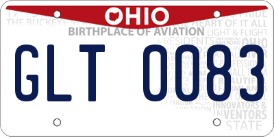 OH license plate GLT0083