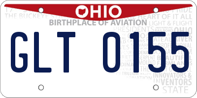 OH license plate GLT0155