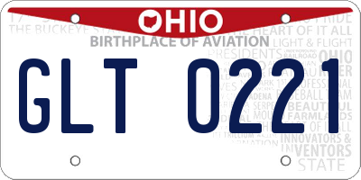 OH license plate GLT0221