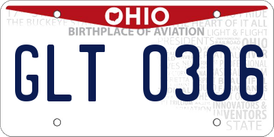 OH license plate GLT0306