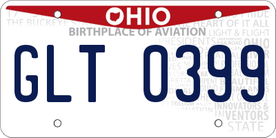 OH license plate GLT0399