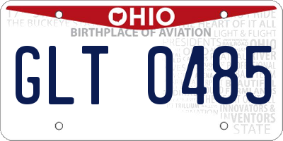 OH license plate GLT0485