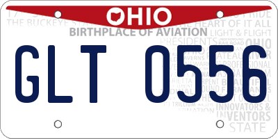 OH license plate GLT0556