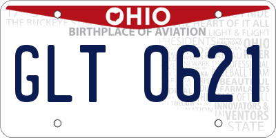 OH license plate GLT0621