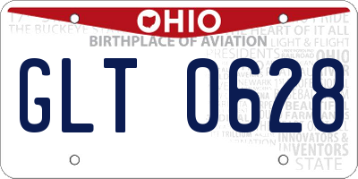 OH license plate GLT0628