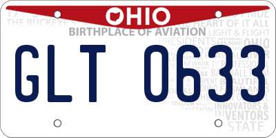 OH license plate GLT0633