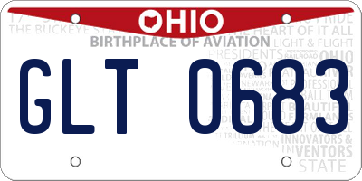 OH license plate GLT0683