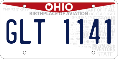 OH license plate GLT1141