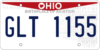OH license plate GLT1155