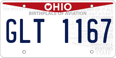 OH license plate GLT1167