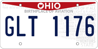 OH license plate GLT1176
