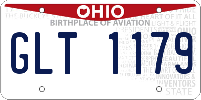 OH license plate GLT1179
