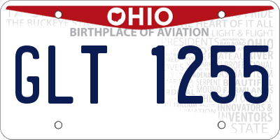 OH license plate GLT1255