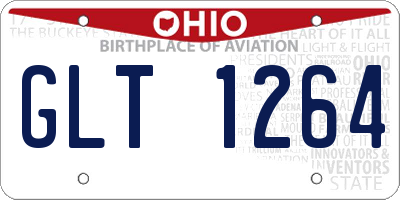 OH license plate GLT1264