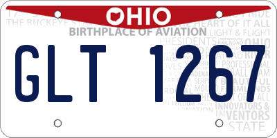 OH license plate GLT1267