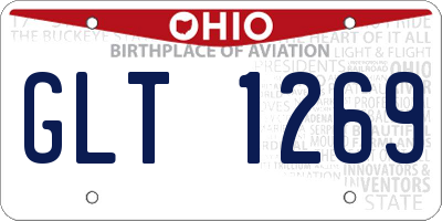 OH license plate GLT1269