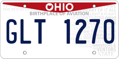 OH license plate GLT1270