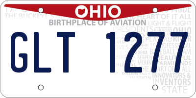 OH license plate GLT1277