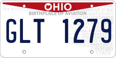 OH license plate GLT1279