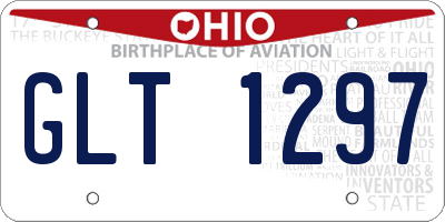 OH license plate GLT1297