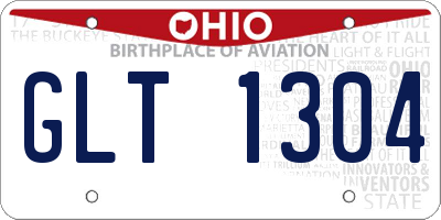 OH license plate GLT1304