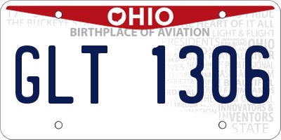 OH license plate GLT1306