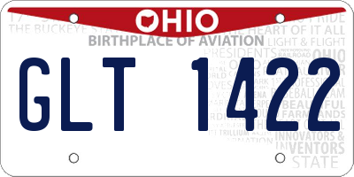 OH license plate GLT1422