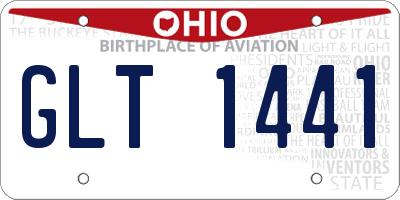 OH license plate GLT1441