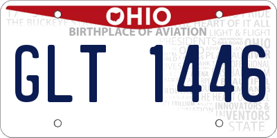 OH license plate GLT1446