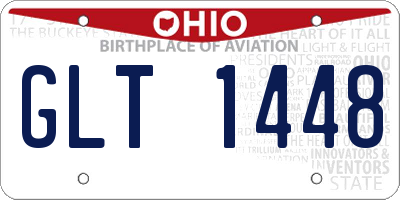 OH license plate GLT1448