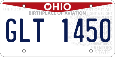 OH license plate GLT1450