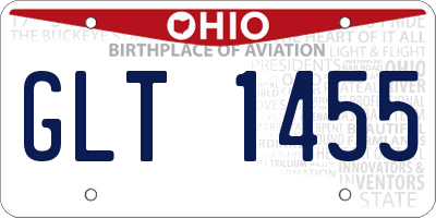 OH license plate GLT1455