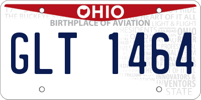 OH license plate GLT1464
