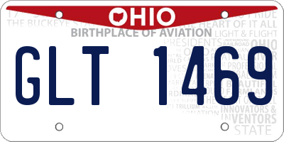 OH license plate GLT1469