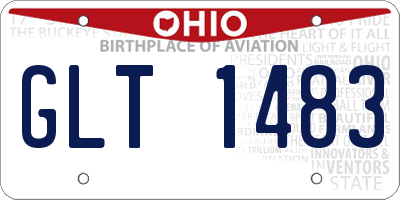 OH license plate GLT1483