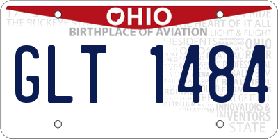 OH license plate GLT1484