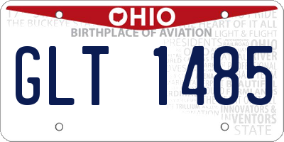 OH license plate GLT1485